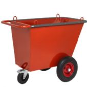 Kongamek affaldsvogn 1310x720x1000mm 400L rød