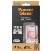 PanzerGlass Ultra-Wide Fit beskyttelsesglas t/iPhone 15