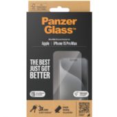 PanzerGlass Ultra-Wide Fit beskyttelsesglas t/iPhone 15 Pro Max