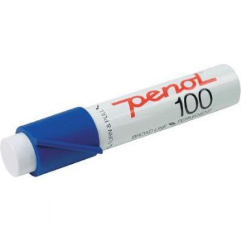 Hurtigtørrende og permanet Marker Penol 100 blå 3-10mm