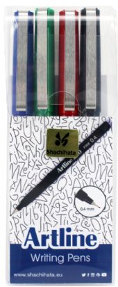 Fineliner Artline 200 Fine 0.4 4-sæt
