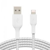 Belkin USB-A to Lightning Braided, White (2m)