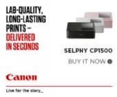 Canon Selphy CP1500 photo printer black