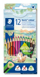 Farveblyant Noris Upcycled Wood trekantet (12)