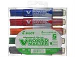 Whiteboard-marker, Pilot LIQUID, rund, 5 ass. farver i etui 